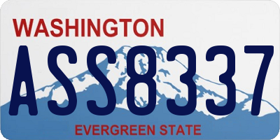WA license plate ASS8337