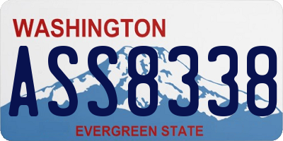 WA license plate ASS8338