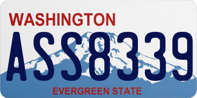 WA license plate ASS8339