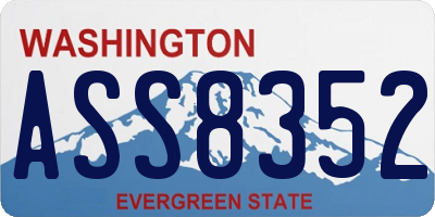 WA license plate ASS8352