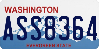 WA license plate ASS8364
