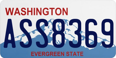 WA license plate ASS8369