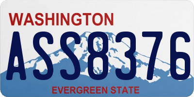 WA license plate ASS8376