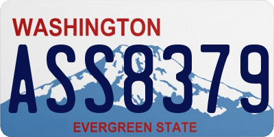 WA license plate ASS8379