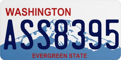 WA license plate ASS8395