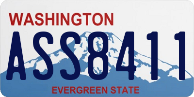 WA license plate ASS8411