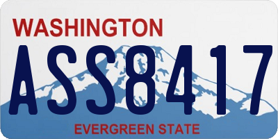 WA license plate ASS8417