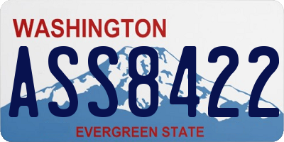 WA license plate ASS8422