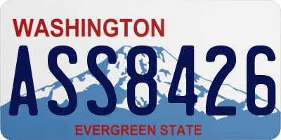 WA license plate ASS8426