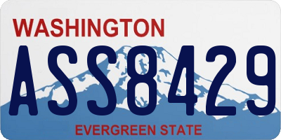 WA license plate ASS8429