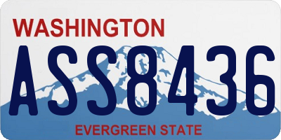 WA license plate ASS8436