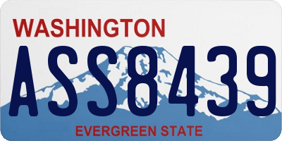 WA license plate ASS8439