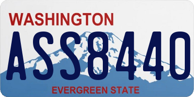 WA license plate ASS8440