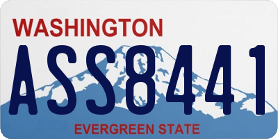 WA license plate ASS8441