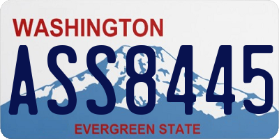 WA license plate ASS8445