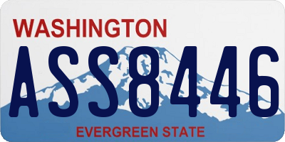 WA license plate ASS8446