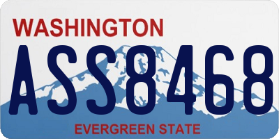 WA license plate ASS8468