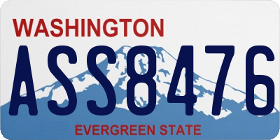 WA license plate ASS8476