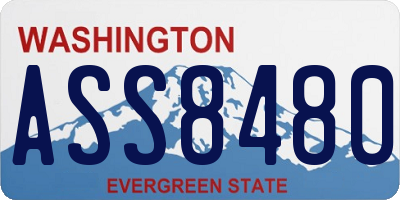 WA license plate ASS8480