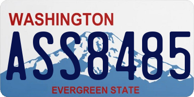 WA license plate ASS8485