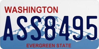 WA license plate ASS8495