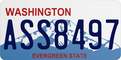 WA license plate ASS8497