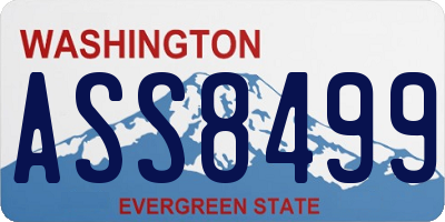 WA license plate ASS8499