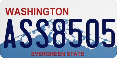WA license plate ASS8505
