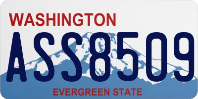 WA license plate ASS8509