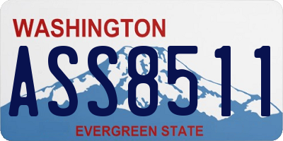WA license plate ASS8511