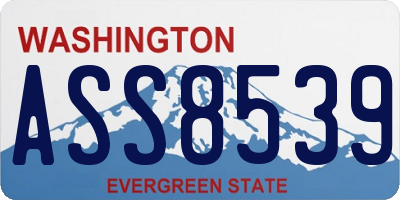 WA license plate ASS8539