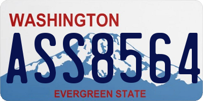WA license plate ASS8564