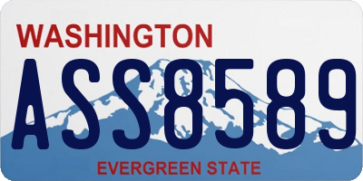 WA license plate ASS8589