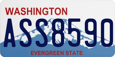 WA license plate ASS8590