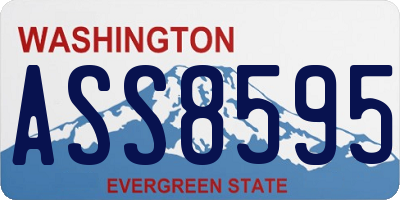 WA license plate ASS8595