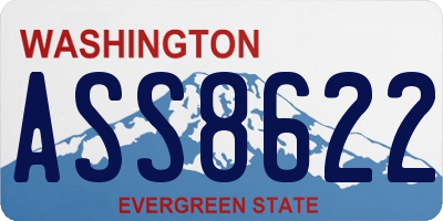 WA license plate ASS8622