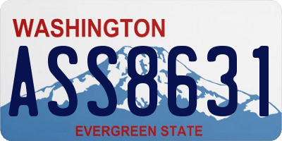 WA license plate ASS8631