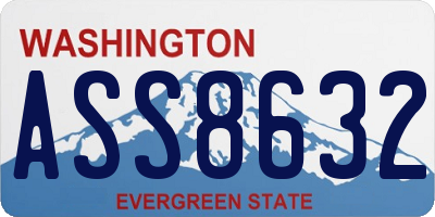 WA license plate ASS8632