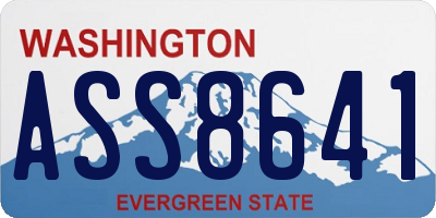 WA license plate ASS8641