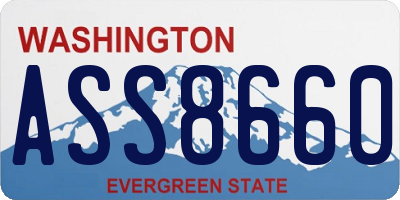 WA license plate ASS8660