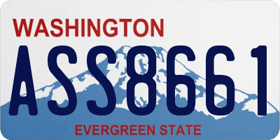 WA license plate ASS8661