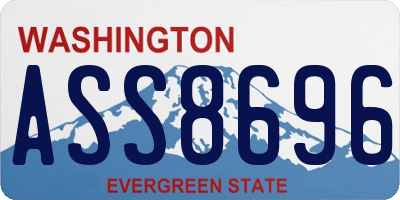 WA license plate ASS8696