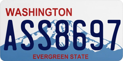 WA license plate ASS8697