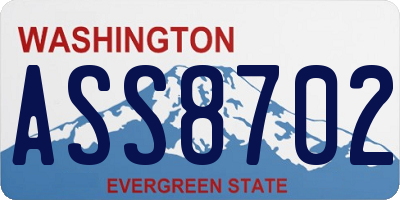 WA license plate ASS8702