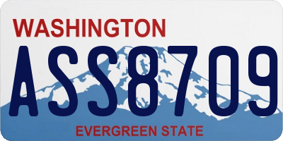 WA license plate ASS8709