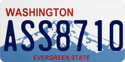 WA license plate ASS8710