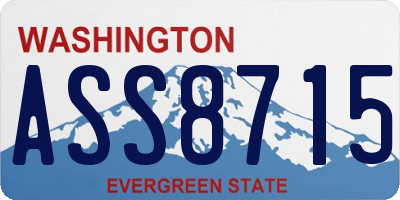 WA license plate ASS8715