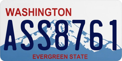 WA license plate ASS8761