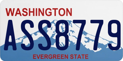 WA license plate ASS8779
