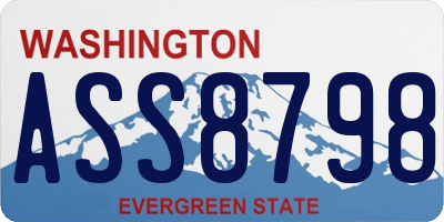 WA license plate ASS8798